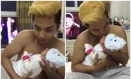 ‘Phát sốt’ với clip Phan Hiển ru con trai ngủ