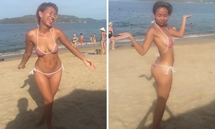 Thảo Trang khoe body với bikini bé tin hin dù chiều cao khiêm tốn