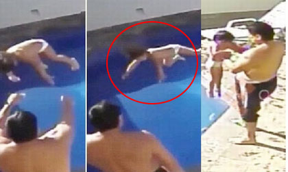 Cha dượng nhẫn tâm ném con 3 tuổi xuống hồ bơi cho chết đuối