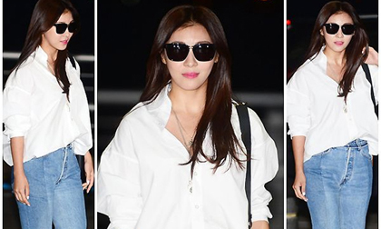 Ha Ji Won bị chê ăn mặc lỗi thời khi xuất hiện ở sân bay