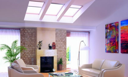 Tận dụng ánh sáng tự nhiên với thiết kế tạo cửa sổ trần nhà