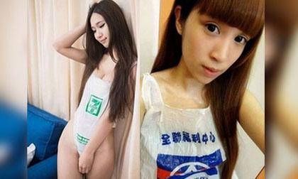 Xu hướng mặc đồ bơi từ túi nilon cực dị của giới trẻ
