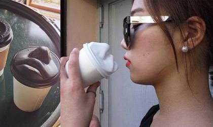 Giới trẻ Hàn Quốc phát cuồng trào lưu 'cà phê hôn môi'