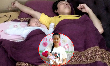 Lê Kiều Như khoe dáng ngủ 'cha nào con nấy' của chồng và con gái