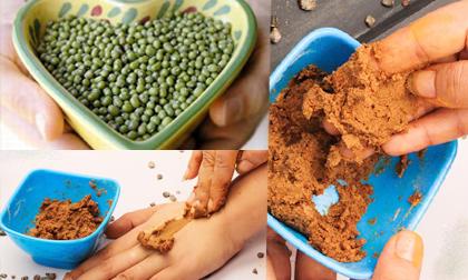 Bột đậu xanh rẻ tiền giúp da nàng trắng mịn