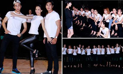 Thí sinh 'Mẫu và Tài năng Việt Nam 2015' mướt mồ hôi tập luyện trước giờ G