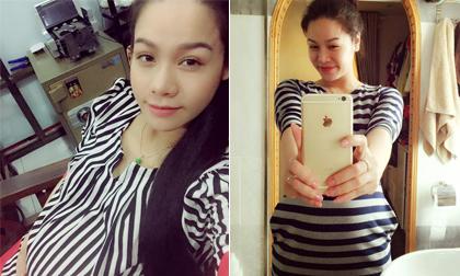 Nhật Kim Anh khoe bụng bầu và tiết lộ giới tính thai nhi