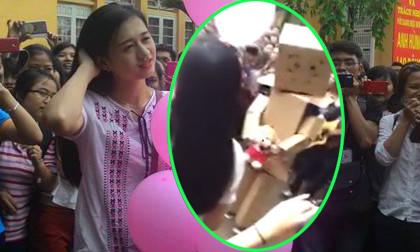 Hot girl Thương Mại được chàng trai giả robot tỏ tình 'náo loạn' sân trường