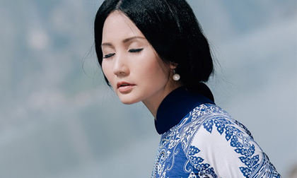 Hoa hậu Sương Đặng dịu dàng giữa non nước Hạ Long