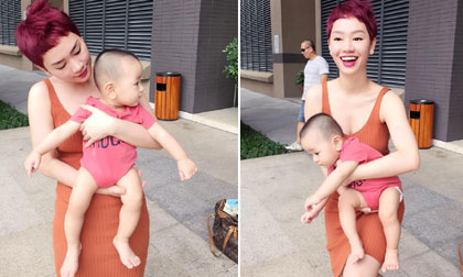 Trà My Idol xinh tươi đi cà phê cùng con trai