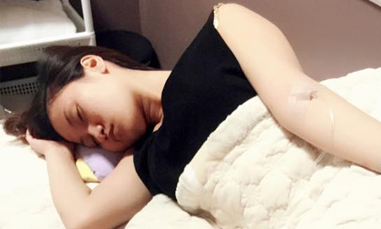Hoa hậu Helen Trần bị sốc phải nhập viện cấp cứu