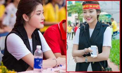 Vừa ốm dậy, Á hậu Huyền My vẫn chăm chỉ đi làm từ thiện