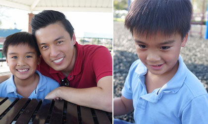 Con trai Lam Trường lớn nhanh và ngày càng khôi ngô