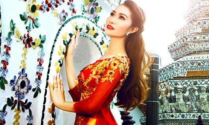 Xuân Nguyễn đưa áo dài Việt mê hoặc ánh nhìn trên đất Thái Lan