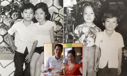 Thúy Nga khoe ảnh hồi nhỏ chụp cùng em trai