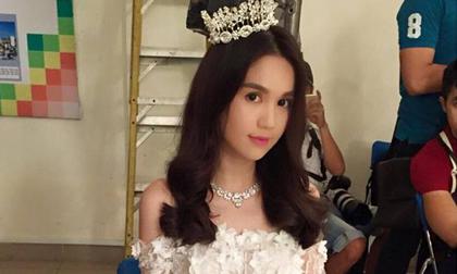 'Cô dâu' Ngọc Trinh đẹp rạng rỡ trong loạt ảnh hậu trường