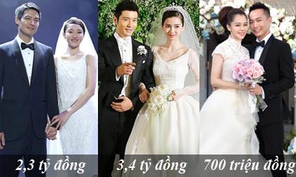Bóc giá những chiếc váy cưới đắt hơn vàng của sao Hoa ngữ 