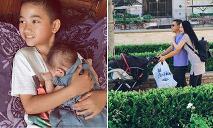 Kim Hiền khoe khoảnh khắc tràn ngập yêu thương của vợ chồng, con cái