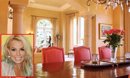 Bên trong biệt thự đẹp lung linh 164 tỷ đồng của Britney Spears