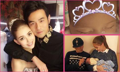 Vợ chồng Châu Kiệt Luân lần đầu khoe ảnh con gái xinh như công chúa