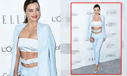 Miranda Kerr khoe ngực đầy và cơ bụng săn chắc
