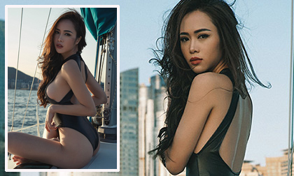 Vũ Ngọc Anh khoe dáng đẹp trên du thuyền triệu đô