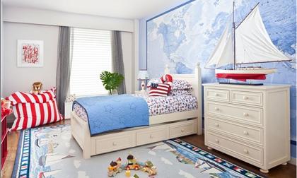 Trang trí nhà ấn tượng với bản đồ