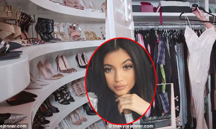Tủ đồ 'đáng mơ ước' của em gái Kim - Kylie Jenner 18 tuổi
