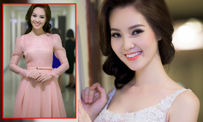 Á hậu Thụy Vân lộng lẫy như công chúa đi làm MC