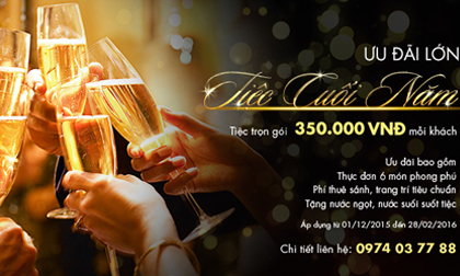 Ưu đãi lớn cho tiệc cuối năm từ Capella Parkview