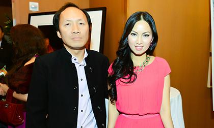 Em gái Cẩm Ly cùng chồng tỷ phú dự tiệc ở Hollywood