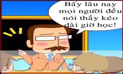 Truyện tranh: Tình huống 'chết cười' trong lớp học