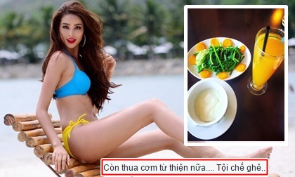 Fans xót xa trước thực đơn ăn kiêng ít ỏi của Phạm Hương