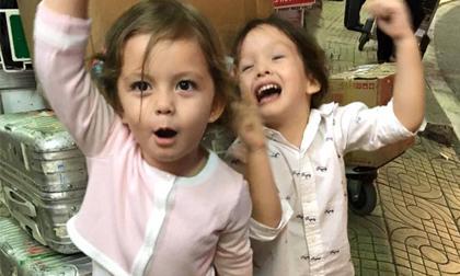 Hai con Hồng Nhung hào hứng khi được đi du lịch