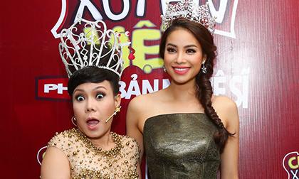 Việt Hương sắm vương miện ‘chặt chém’ Hoa hậu Phạm Hương 