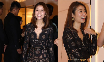 Lâm Tâm Như lộ vòng một 'phẳng lì' khi diện bodysuit ren gợi cảm