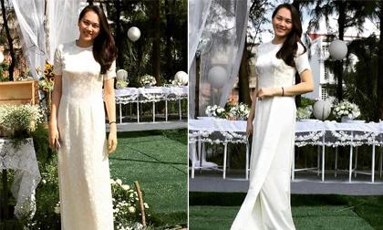 Siêu mẫu Ngọc Thạch tươi trẻ như nữ sinh khi mặc áo dài 