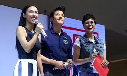 Bà mẹ ba con Huyền Ny, duyên dáng bên cạnh mỹ nam Thái Lan