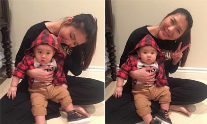 Con trai Vy Oanh ngơ ngác khi sang nhà Ngọc Quyên chơi