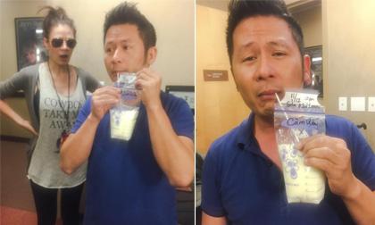 MC Kỳ Duyên hài hước chia sẻ ảnh Bằng Kiều uống 'sữa Như Loan'