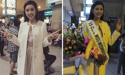 Á hậu Quốc tế Thúy Vân 'áo gấm về làng'