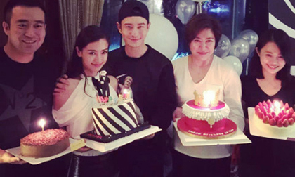 Huỳnh Hiểu Minh được Angela Baby tổ chức sinh nhật ngọt ngào, ấm cúng