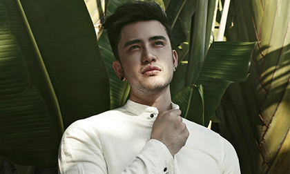 Phạm Hoàng Phong khoe vẻ đẹp quyến rũ trong khu vườn nhiệt đới