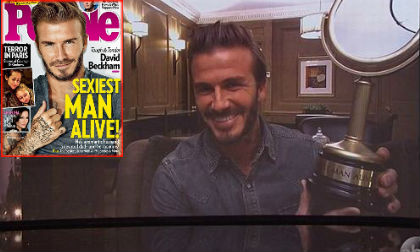 Beckham là 'Người đàn ông quyến rũ nhất thế giới' năm 2015