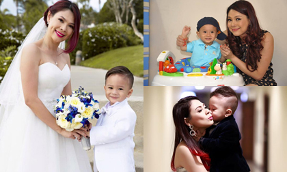 Thanh Thảo khoe loạt ảnh tình cảm bên con trai nuôi Jacky Minh Trí