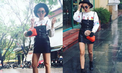 Tóc Tiên diện thời trang 'chất lừ' dạo phố