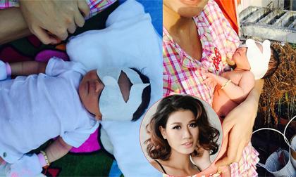 Người mẫu Trang Trần đưa con gái đi phơi nắng