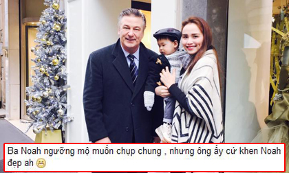 Con trai Diễm Hương được diễn viên nổi tiếng Alec Baldwin khen đẹp