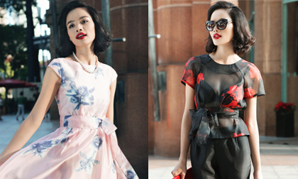 Người mẫu Thu Hiền dạo phố cùng trang phục Labella
