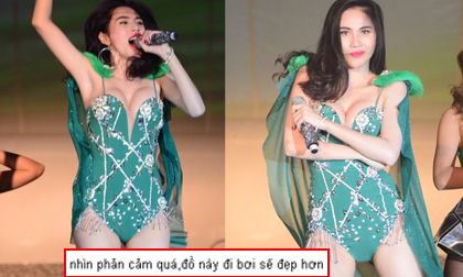 Thủy Tiên bị fans la ó vì mặc phản cảm 'như đồ bơi' đi hát